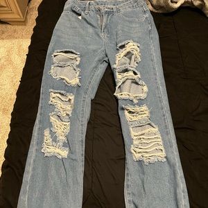 Ripped Denim Jeans